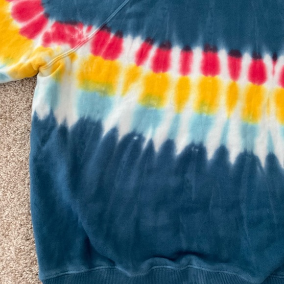 SPIRITUAL GANGSTER Tie-Dye Raglan Hoodie Sweatshirt - Picture 11 of 14